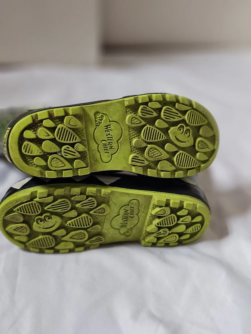 Western Chief Kids Green Dinosaur Rain Boots Size 11/12 🦖